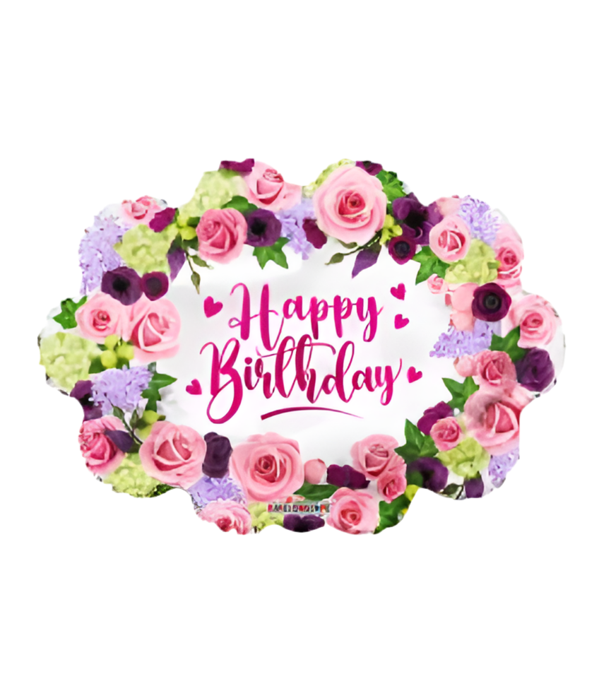 28" Birthday Floral Wreath